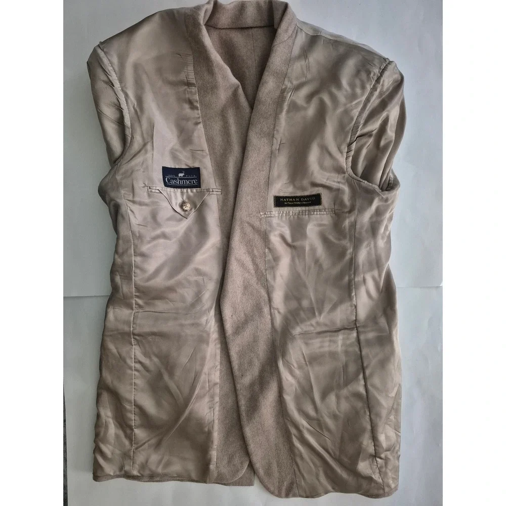 Nathan David Pincus Bros Maxwell Cashmere Blazer Mens Sport Coat Jacket 43R‎
